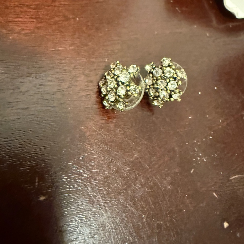 Elegant Silver Floral Earrings